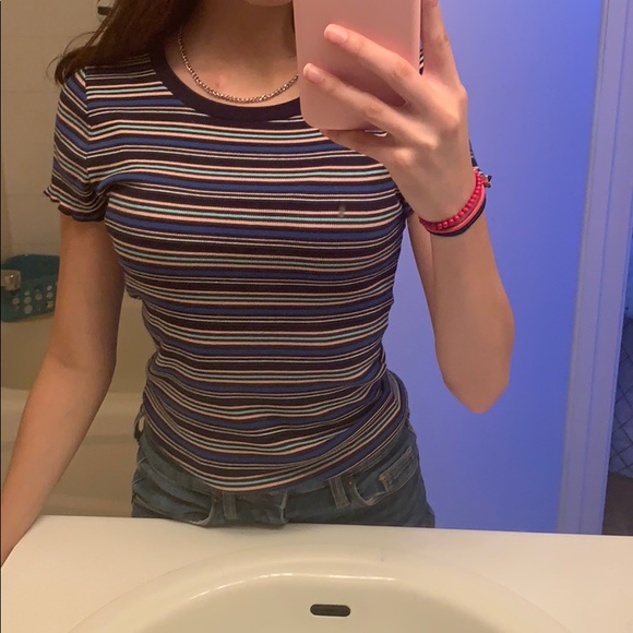 Striped Aeropostale Tee - Picture 1 of 4